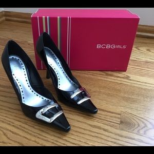 BCBGIRLS Black Patent Leather Pumps Size 5.5